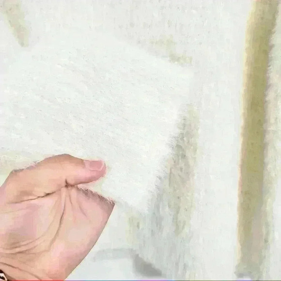 FRNCH Paris White Cropped Crew Neck Sweater - Picture 5 of 9